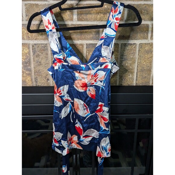 GUESS Jeans Camisole Top 100% Silk Habana Tropical Small Y2k 2000s Retro Boho - Picture 2 of 6